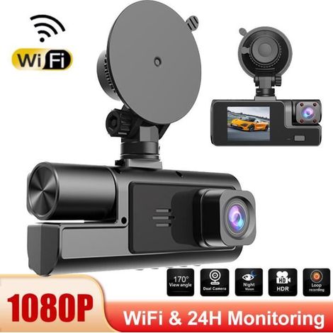 Dashcam de voiture 1080P HD Caméra embarquée avant de voiture Dashcam pour voiture grand angle 140° HD (1/4)