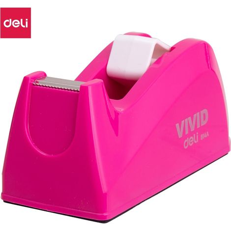 DELI Portarrollos de cinta adhesiva Deli 120x57x60mm magenta