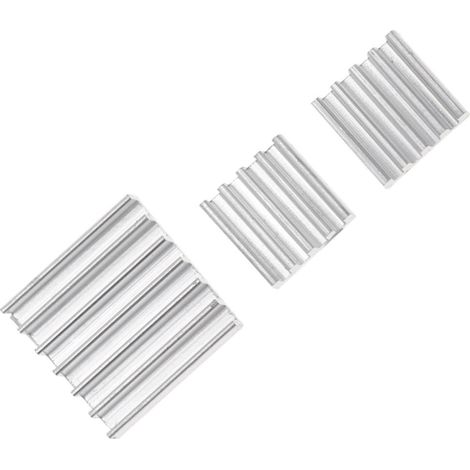 3 Pièces Dissipateurs Thermiques Cuivre pour Mini-ordinateur Refroidisseur Passif Compact avec Adhésif Thermique Radiateur Pcb pour Processeur et Contrôleur Réseau (1/5)