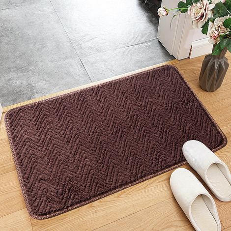 Tapis Plush - 40x60 cm - Absorbant Non-dérapant - Pour Salle De Bain Cuisine Entrée Chambre - 1 Pièce (1/5)
