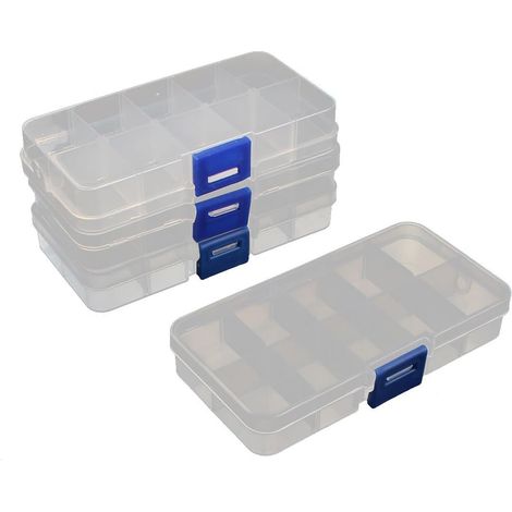 pièces 10 grilles composants électroniques durables pour boîte rangement matériel d'art (1/2)