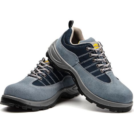 Chaussures respectueuses du travail, anti-coups de couteau, chaussures de sécurité pour hommes, antidérapantes et résistantes à l'usure, confortables et respirantes (couleur : gris) -39 (1/5)