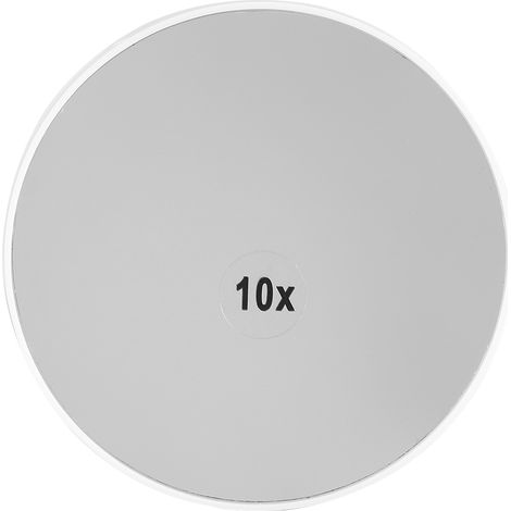 1 Miroir grossissant 10x, ABS portable, ventouse murale, maquillage précis, voyage (1/5)