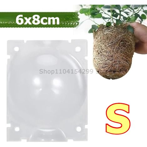 (S, 1 pièce) Capsules de marcottage aérien, boules de bouturage pour plantes, boîte de culture haute pression pour greffage et multiplication, pot de pépinière (1/4)