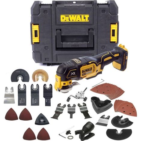 Dewalt DCS355N 18v XR Brushless Oscillating Multi Tool + 62 Accessories + Tstak (1/5)