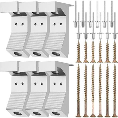 Kit de réparation de planchers grinçants 30 pièces, ensemble de fixation pour planchers de 5/8 po et plus, argent (1/5)