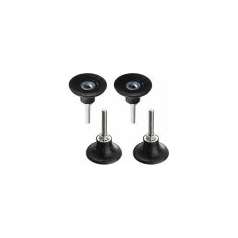 Discos de pulido de 50 mm, soporte para discos de lijado, mandril de pulido con vástago de 1/4", soporte de cambio rápido para discos redondos para herramientas rotativas LO-Ron. (1/5)