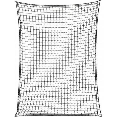 Anhängernetz mit Gummiseil Schwarz 4x3 m PP