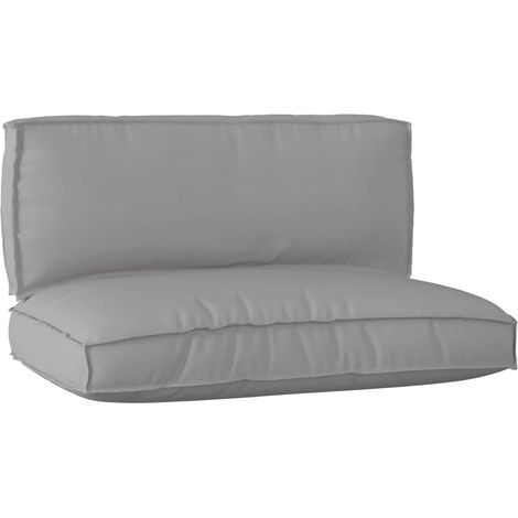 Palettenkissenset 2 pcs Grau Oxford-Stoff