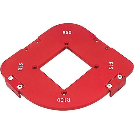 Dispositif de positionnement d'angle d'arc 4 en 1, gabarit de rayon d'angle arrondi, gabarit de fraisage, haute précision pour le travail du bois - JBMEDIA (1/4)