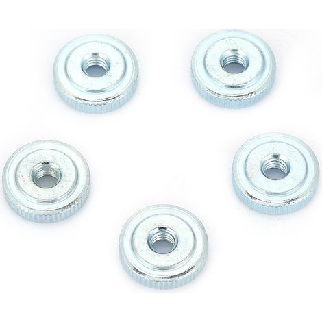 1/2/5/10 pièces Écrou moleté plat à poignée pouce en acier au carbone zingué GB807 M5 516