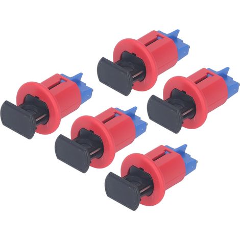Dispositif de verrouillage de disjoncteur en 5 pièces - Verrouillage standard à broche dans l'isolant pour disjoncteurs miniatures, dispositif Loto pour verrouillage électrique (1/5)
