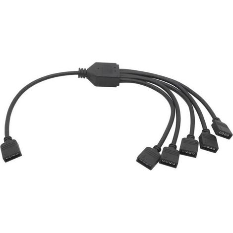 Câble de raccordement,Carte mère RGB 12V,câble de transfert de synchronisation HUB pour M-B ASUS GIGABYTE MSI - 1-5(4Pin 12V)