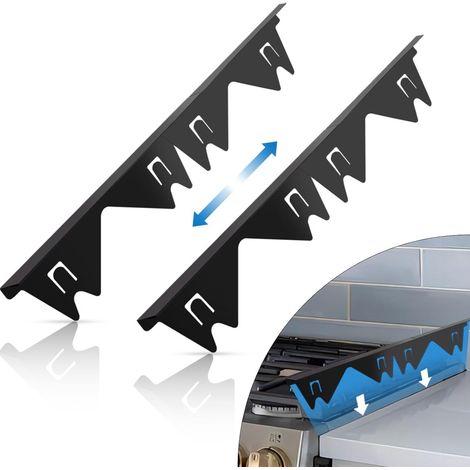 4 pièces - cache-joint de cuisinière - cuisine - accessoires de cuisine - cuisinière à gaz - accessoires de cuisine - cache-joint de cuisinière en acier inoxydable - accessoires pour cuisinière (1/5)