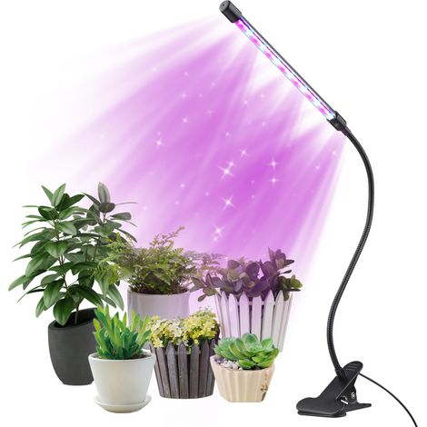 Pflanzenlampe für den Innenbereich, 21 LEDs, 10 Intensitätsstufen, 3/9/12-Stunden-Timer, 3 Beleuchtungsmodi, kompakte Pflanzenlampe für Pflanzen, Blumen und Gemüse.