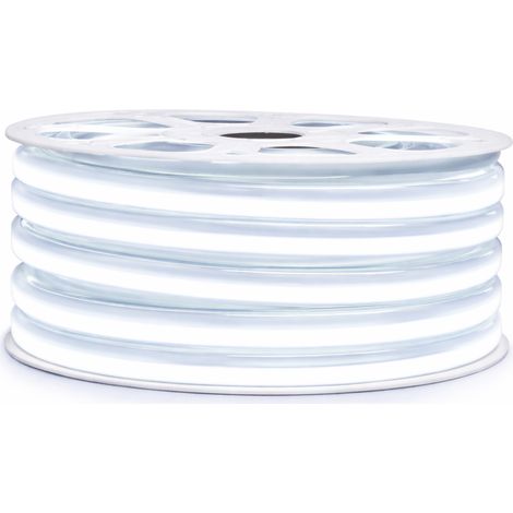 Cinta profesional de "neón flexible" LED EPISTAR 2835 120 LED/m de 25 o 50 metros de blanco Refrigeración estanca (IP68)  Longitud: 25 metros