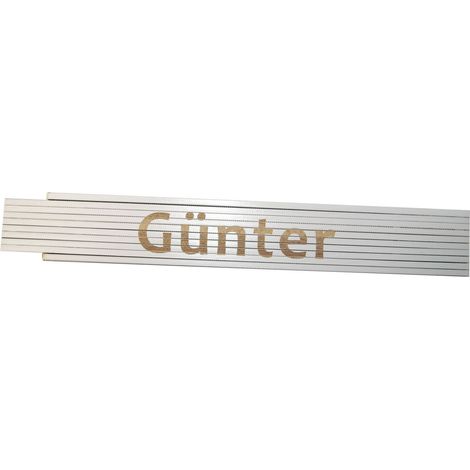 Zollstock Günter 2 m weiß Zollstock