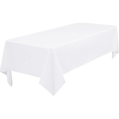 Nappe Rectangulaire - 140 x 260 cm - Polyester - Pour Salle À Manger Jardin Mariage Fête - 1 Pièce (1/5)