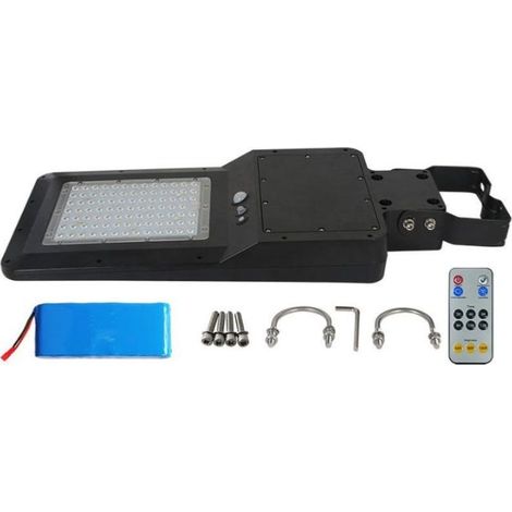 Luminaire Urbain Solaire Dimmable 40W Détecteur de Mouvement IP65 (Télécommande incluse) - Blanc Froid 6000K - 8000K - SILAMP (1/7)