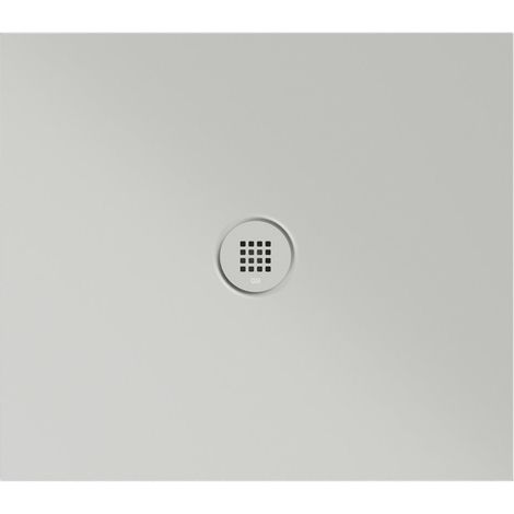 Receveur de douche rectangulaire en céramique 80x70x2cm, cenere mat