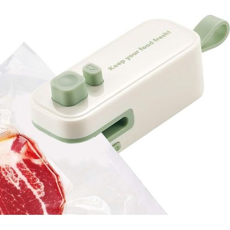 Mini máquina selladora，Mini máquina selladora térmica，Accesorio para la conservación de alimentos en cocinas，picnics y mudanzas (1/5)