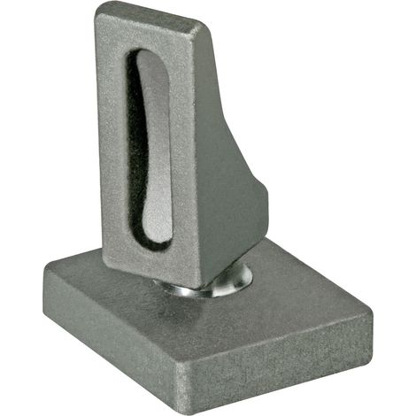 PIASTRA BASE IN ACCIAIO 71X14 MM. CON PERNO SFERICO