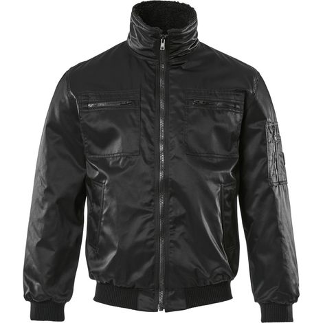 Mascot Pilotenjacke Alaska mit Kunstplezfutter Schwarz L