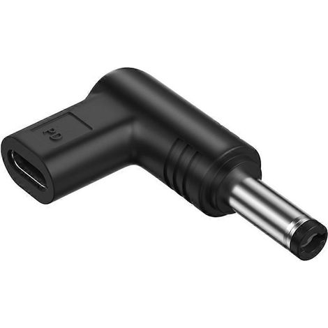 Adaptateur convertisseur USB-C femelle vers CC mâle 12 V pour routeur, bande LED et haut-parleur - CC 5,5 x 2,1 (1/5)