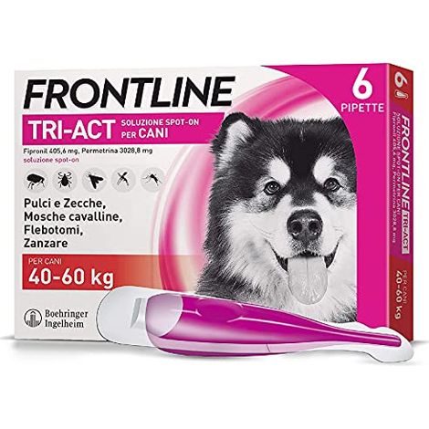 Frontline Tri-Act Cani 40-60 kg - Frontline Tri-Act Cani 40-60 kg - Confezione Da 6 Pipette, Any