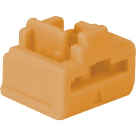 LINDY Porta RJ45 con Blocco di Sicurezza (Senza Chiave), Colore Arancione, Confezione da 20 Pezzi, Codice Arancione (47898)