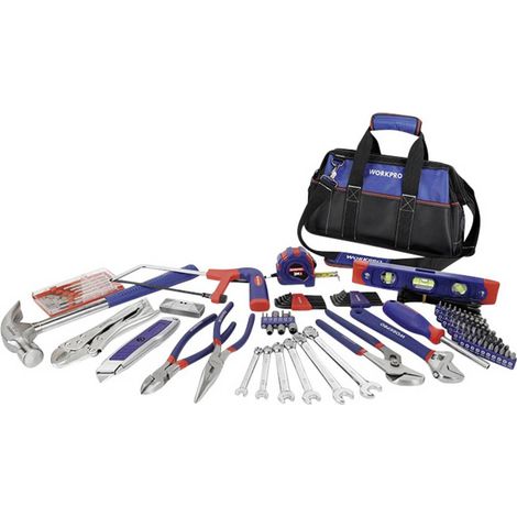 Set attrezzi WorkPro WP209010 nero 156 pezzi borsa (1/4)