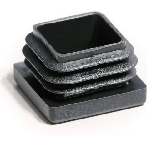 Lot de 4 Bouchon à lamelles, 19 x 19 mm, Plastique polyéthylène, Pour tube carré, Meuble, Protection sol (1/5)
