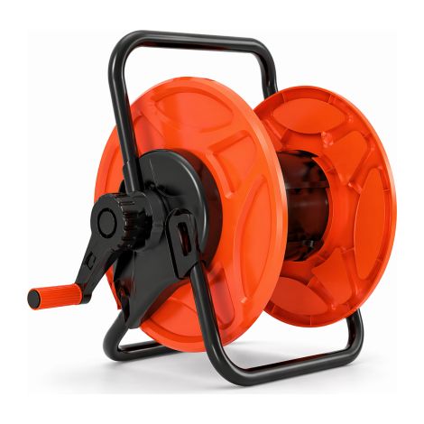 Enrouleur de tuyau d'arrosage mural portable Lif avec raccord pour tuyau 1/2" max 20 m orange/noir