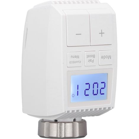 Thermostat Radiateur Intelligent Contrôle par Application, Compatible Bluetooth et Tuya pour Maison Connectée (Sans Piles)