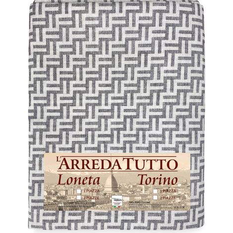TELO ARREDO copritutto GRAN FOULARD COPRILETTO copridivano TESSUTO FASHION Grigio 2 PIAZZE