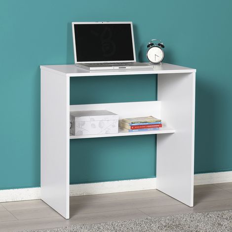 Bureau coloris Blanc - longueur 73 x profondeur 45 cm -PEGANE-
