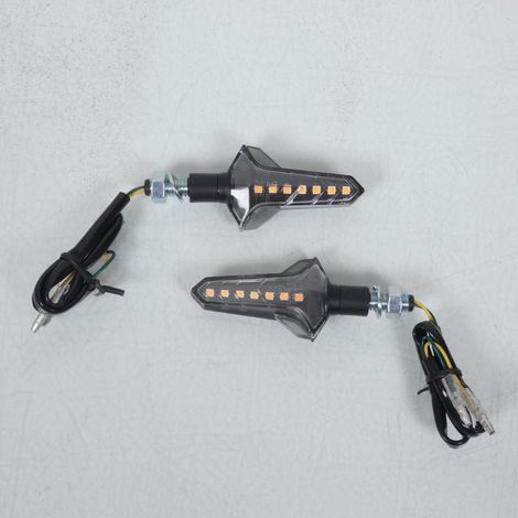 paar sequenzielle led blinker 12v wapon schwarz chaft für (1/4)