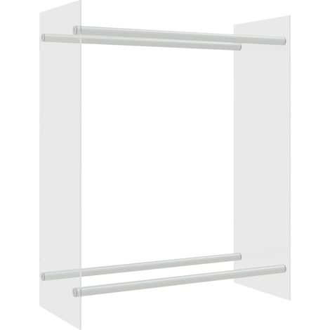 Maison Exclusive - Porta Legna Trasparente 80x35x100 cm in Vetro Temperato
