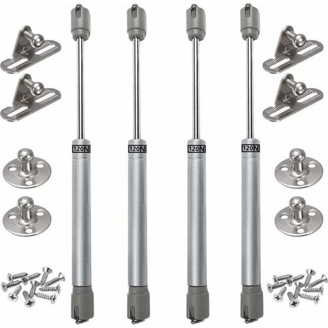 4PCS vérins à gaz 120N verin meuble hydraulique ressort amortisseurs à gaz d'origine porte armoire de cuisine Bras pneumatique pour levage de porte armoire