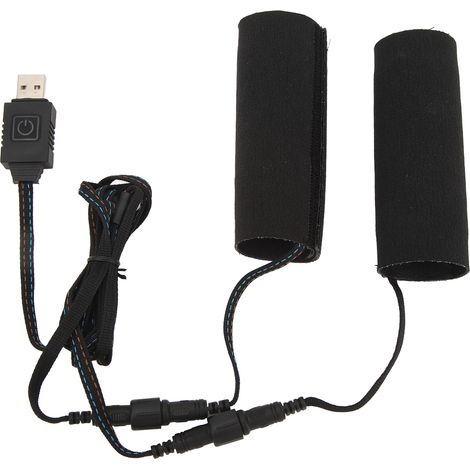 Poignées chauffantes pour moto, 5 V, universelles, à scratch, 6 niveaux de température, chauffage électrique USB avec fonction mémoire. (1/5)
