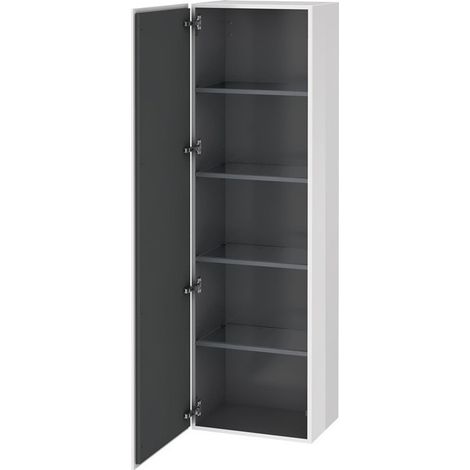 Armoire L-CUBE 500x363x1760mm ouverture gauche blanc brillant