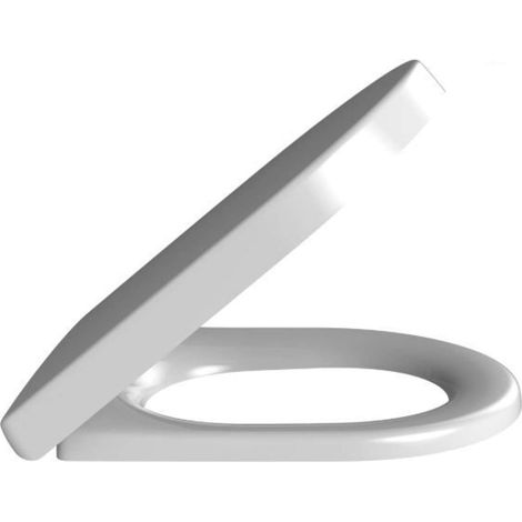 Villeroy & Boch – Siège de WC ovale en Duroplast – SoftClosing et QuickRelease – Charnières en acier inoxydable – Blanc Alpin