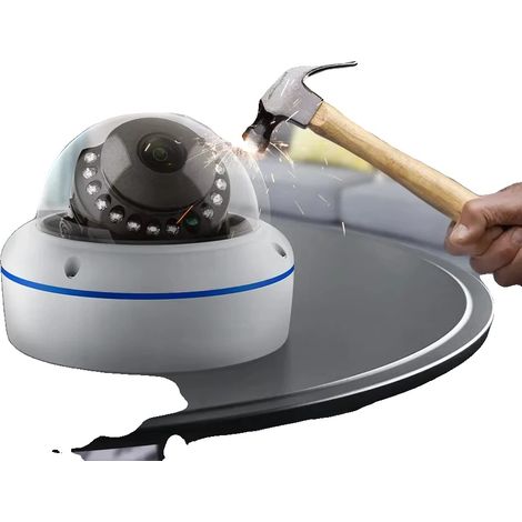 Telecamera a cupola, risoluzione 5 MP, struttura antivandalo, compatibile con Onvif, audio integrato, compressione H.265 (1/5)