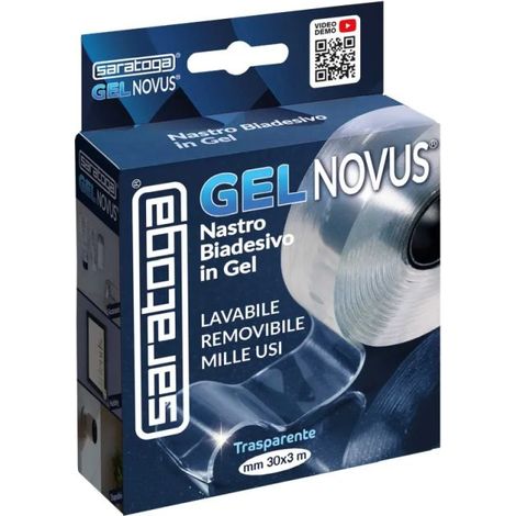 NASTRO BIADESIVO IN GEL GELNOVUS NANO TECNOLOGIA 30MMX3MT DI SARATOGA