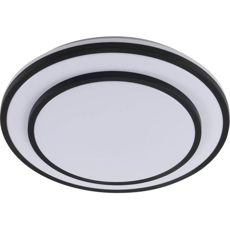 LED-taklampa "Duala" aus syntetmaterial mit Fernbedienung für vardagsrum / matsal von Lindby