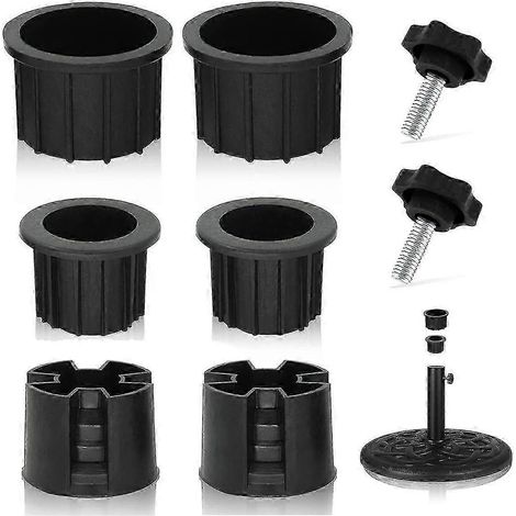 Lot de 8 bouchons et capuchons pour trous de support de parasol, stabilisateurs pour pied de parasol de terrasse (1/4)