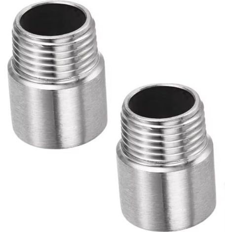 Verlängerung aus verchromtem Messing M-H 1/2'' x 20 mm Gewindeverlängerung Männlich-Weiblich (1/5)
