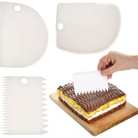 Set de Tres Espátulas de Pastelería para una Decoración Perfecta