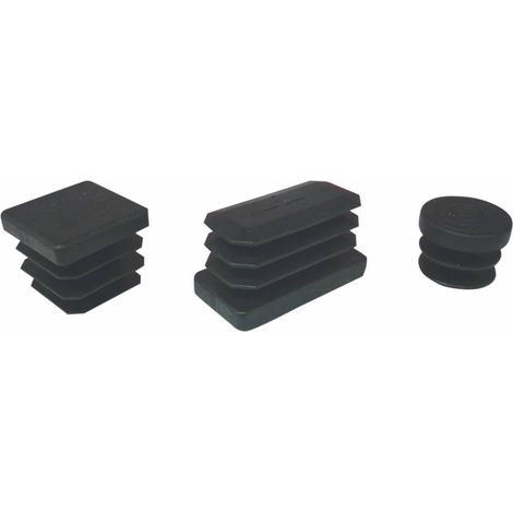 5 x BL PUNTALE ALETTATO 20X30 MM NERO 8 PZ