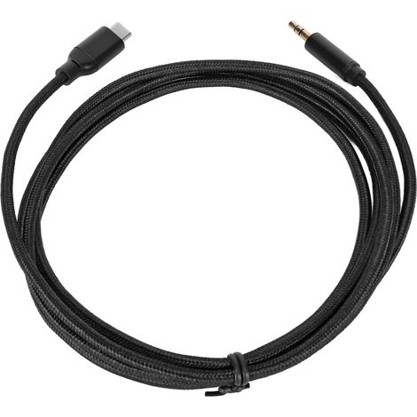 Cable de sonido USB C a 3,5 mm estéreo HiFi Plug and Play tejido tipo C a cable macho AUX para teléfono de coche PS5